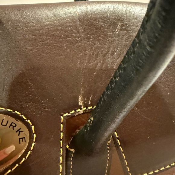 Dooney & Bourke Two-Tone Leather Satchel - Picture 12 of 12